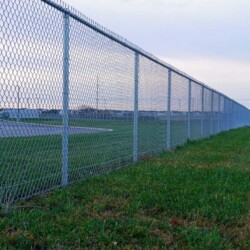 Chain Link Fence with Barbed wire
