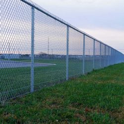 Chain Link Fence with Barbed wire