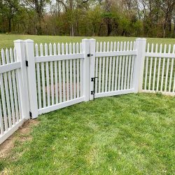 White Fence with Gate